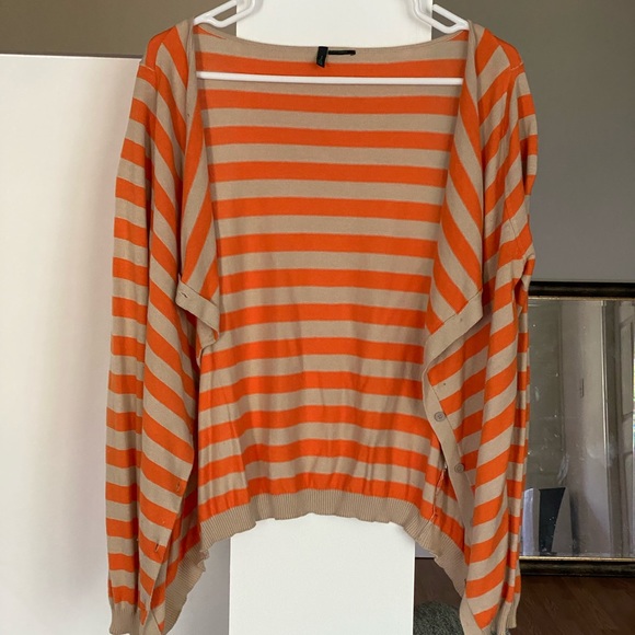 Benetton striped drapey cardigan - Picture 2 of 3
